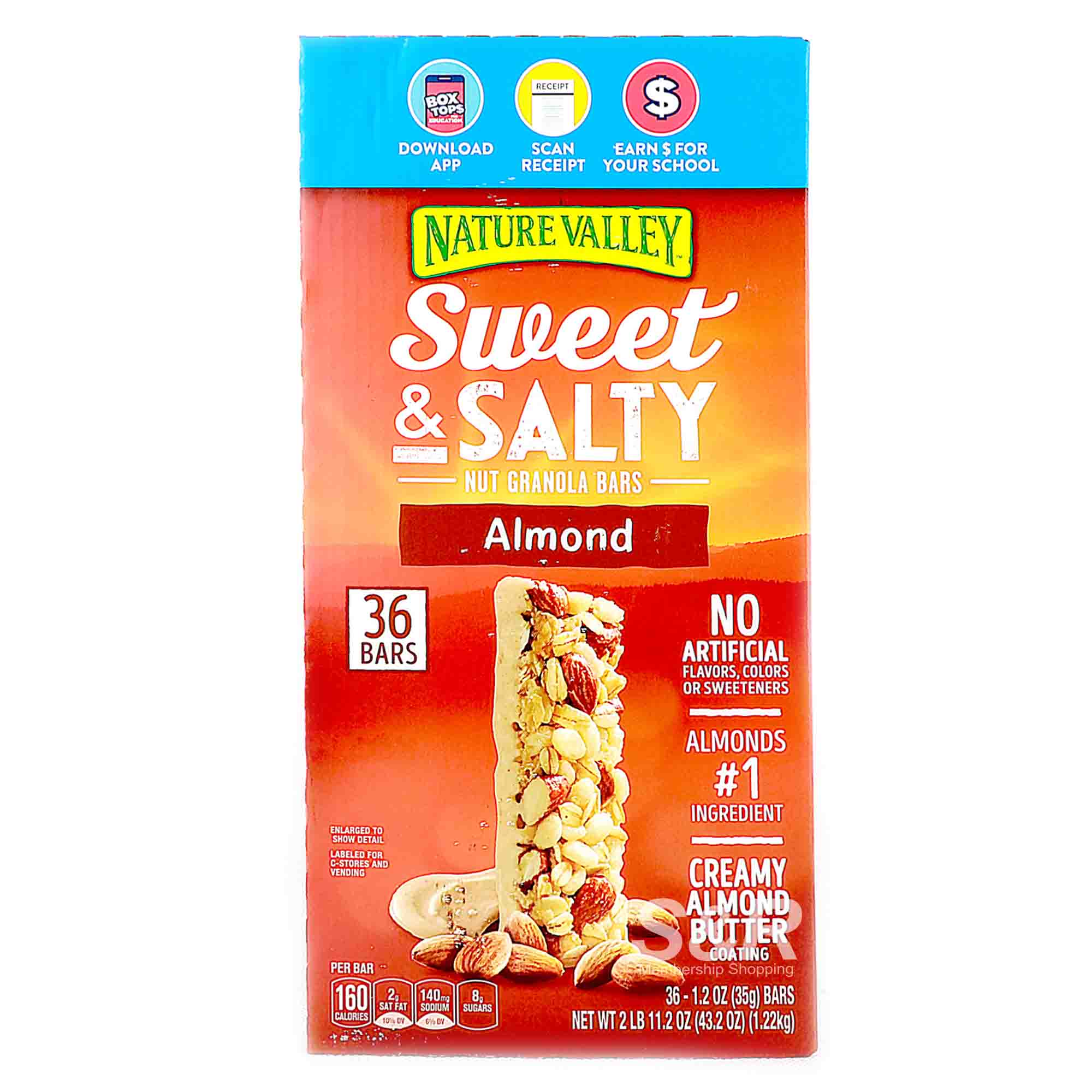 Nature Valley Sweet & Salty Nut Granola Bars Almond 36 bars